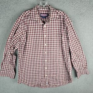 Vineyard Vines Murray Shirt Men’s Button Up Long Sleeve Plaid Check Large
